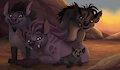 Royal Hyena Family
