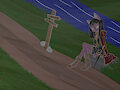 Eliza resting under the moonlight by Kawinski