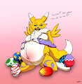 Renamon Lays ALL the Eggs! by madaraoluv2