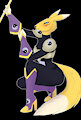 Renamon Wearing her Sakuyamon Outfit