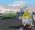 Freeway Stroll by BlaueRatte