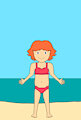 Ponyo drumming her belly (zoom version) by NatGallery