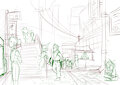 City sketch