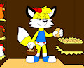 Sunshine the Fox Picking Some Eggs at the Chicken Shed