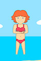 Ponyo having cold feet by NatGallery