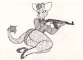 Giraffe With a Gun by Simonov