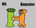 H is for Hamster #3 (My Version) - Hamster (Alphabetimals)