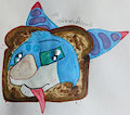 "BreadHead" ft. Ryn the Nayokadoren (Personal Art) by draconicdreamsart