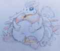 Stuffed Sun Spark (Anthro) Sketch for Neuholt by draconicdreamsart