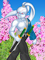 Samurai Rabbit by riverhayashi