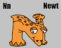 N is for Newt #3 (My Version) - Newt (Alphabetimals)