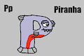 P is for Piranha #3 (My Version) - Piranha (Alphabetimals)