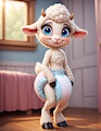 Lamb In Diaper by confusioncookie