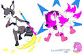Midna and Mangled Attacking [RowserlotStudios1993] by MangledTheArcticWolf