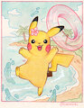 Pikachu in The Summer by littlealzi