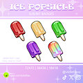 Ice Popsicle ☆ Badges ☆ Fixed price 2$ by violetlau