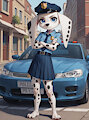 Dolly Dalmatian as a Police officer (101 Dalmatian street) by DoggyDaVinci101