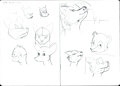 Anthro head practice sketches