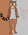rigby from regular show by FlareonCatity