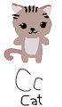 Cat in Cartoon Animal Alphabet #1 by EsidisiJojo