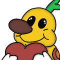 wiggler heart emote by Lokifan20