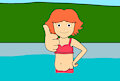 Ponyo in a hot tub