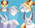 Inari Doodles by Zeevee