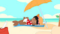 Beach Chilling Seal -By Pinkitsuu- by DanielMania123