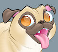 Pug by Crisreyart
