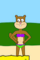 Sandy does some belly dancing for SpongeBob by NatGallery
