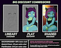 Commissions with big discounts by ZhephyreArt