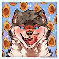 Cloudy with a chance of nuggets (framed) - Commission by LynxScenting