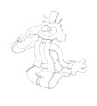 Flattened Punk Ralsei by paperboio