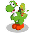 Yoshi + Treecko by YoshiHQIB