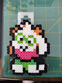 Stuffed Ralsei Perler by ryuuiaryuusei