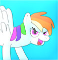 Rainbow Dash again by frogtable125