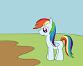 Rainbow Dash plays in the mud part 1 by mucky
