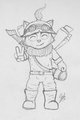 Pencil sketch - Captain Teemo on duty!