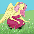Picking flowers by kitsuneismything