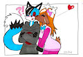 Star Wilde kissed by Isabella (my oc from 2022) by Tonystar97