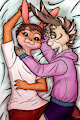Drowsing in your arms (Commission) by Ardoran