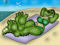 Jessica at Da Beach by TheRedSkunk
