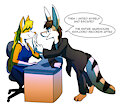 [Old Art] Seeing Double (1 of 3) by Rawr by sirkain