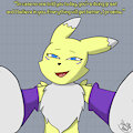 Renamon cheers you up by VanillaRoad