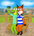 [Gift] Roy and Croc taking a selfie by BearsFlush