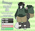 New Donovan refsheet! [sfw] by Saucy