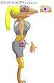 Cyborg Mole Lady Goldendove Outfit Layers by BatOfTheLeaves
