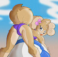 Beach puppy by TheBurningDonut