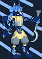 [ArtFight!] Labradorite Lucario by MajorLionhunk