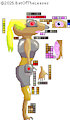 Cyborg Mole Lady Goldendove With Palette by BatOfTheLeaves